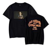 MDMLK Mora Lo Mismo De La Otra Vez Tour 2025 Camiseta De Manga Corta, Unisex T-Shirt, Cuello Redondo Informal, Estampado,Negro,M