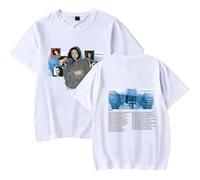 MDMLK orde The Virgin Tour Merch Camiseta De Manga Corta, Unisex T-Shirt, Cuello Redondo Informal, Estampado,Blanca,XS