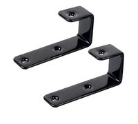 MDPLY Paquete de 2 ganchos de escalera para litera, accesorios interiores de repuesto para cama de niños de 1 pulgada, ganchos de escalera de PVC negro, soportes de escalera de litera de cámper o