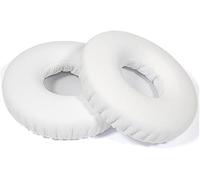 MDR-XB450AP - Almohadillas de repuesto de piel de proteína compatible con auriculares Sony MDR-XB550AP MDR-XB450AP MDR-XB450 XB650BT Extra Bass (blanco)