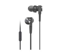 MDRXB55AP Extra Bass Earbuds with Mic Wired In-Ear Headphones for Phone Calls Black