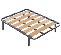 MDS MEJORDESCANSO - Somier Reforzado con Láminas Extra Anchas y Estructura de Acero 40x30 mm con Patas Cilíndricas Incluidas | Medida: 135x180 cm | Refuerzo Central | Fabricado en España