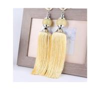 MDSIOKHJ Alzapaños para Cortinas 1 par de alzapaños for Cortinas, borlas, Bola Cristal, Cuerda, Soporte for con Flecos, Hebilla, decoración, Accesorios habitación(12)