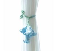 MDSIOKHJ Alzapaños para Cortinas 3 Hebillas de Cortina con Forma Flor, Cuerda for Atar, Clips Soporte for, decoración del hogar, Accesorios Decorativos for el, Color sólido(E)