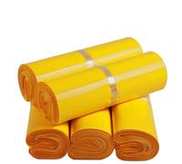 MDSIOKHJ Bolsa De Mensajería 100 unids/Lote Bolsa de mensajería Blanca Bolsas Almacenamiento Sobres exprés Correo Sello Autoadhesivo plástico PE Embalaje envío(Yellow,20 30cm)