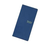 MDSIOKHJ Cuaderno Cuaderno de diario semanal sencillo de cuero sintético, planificador for el trabajo, horario de estudiante, gestión del tiempo, cuaderno de semanas(Blue)