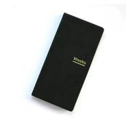 MDSIOKHJ Cuaderno Cuaderno de diario semanal sencillo de cuero sintético, planificador for el trabajo, horario de estudiante, gestión del tiempo, cuaderno de semanas(Black)