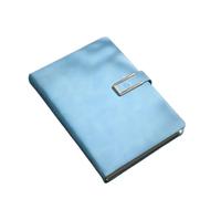 MDSIOKHJ Cuaderno Cuaderno retro A5 con tapa de cuero suave, 200/360 páginas, agenda for estudiantes, negocios, oficina, escuela, papelería.(SKY BLUE,360pages)