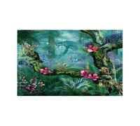 MDSIOKHJ Fondo Acuario Póster Adhesivo de Fondo Acuario 3D, pecera submarina, Bosque para Decoración(Color1,41x61cm)