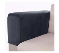 MDSIOKHJ Fundas para Reposabrazos De Sofá Plush Velvet Sofa Armrest Cover For Living Room Stretch Solid Arm Protector Armchair Couch Removable 2 Pieces Four Seasons(Blue)