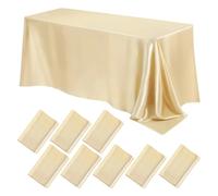 MDSIOKHJ Mantel De Raso Mantel Rectangular de satén for Banquete Bodas