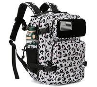 MDSIOKHJ Mochila De Montañismo Mochila táctica de 25L for hombres y mujeres, mochilas viaje for senderismo, equipo acampada al aire libre, mochila escolar para Hombre(Cow Camo)