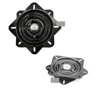 MDSIOKHJ Reemplazo De Taburete Giratorio Cuadrado Base de Repuesto for Asiento piloto Barco o Furgoneta, con Placa giratoria y rodamiento Bolas 6" 8"(6 Inches)