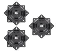 MDSIOKHJ Reemplazo De Taburete Giratorio Cuadrado Placa giratoria for Asiento de Barco 3x6 Pulgadas, Marino for Pesca, rotación 360 Grados, 15,4x15,4x2 cm