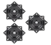 MDSIOKHJ Reemplazo De Taburete Giratorio Cuadrado Placa giratoria for Asiento de Barco 3x6 Pulgadas, Marino for Pesca, rotación 360 Grados, 15,4x15,4x2 cm