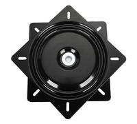 MDSIOKHJ Reemplazo De Taburete Giratorio Cuadrado Placa giratoria for Asiento de Barco, Marino Pesca Giratorio, Muebles giratorios 360 Grados, Totalmente Lisa, rodamiento Bolas Acero(10 Inch)