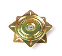 MDSIOKHJ Reemplazo De Taburete Giratorio Cuadrado Placas giratorias de Alta Resistencia 7 Pulgadas, Plataforma giratoria con rodamiento, Asiento Barco, Base 360 Grados for Mesa Silla Bar(Gold)