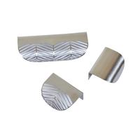 MDSIOKHJ Tiradores De Cajón Invisibles 1 pieza de pomos for cajones muebles, armarios, cocina, tiradores puerta latón invisibles con forma hoja(Stainless steel-A)