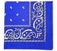 MDSTYLE Bandana extragrande de 27 x 27 pulgadas, 100% algodón para hombres y mujeres, pañuelo de cachemira, diadema, bufanda, bandanas jumbo, Azul Real, X-Large