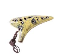 mdtep 12 agujeros Alto C Ocarina instrumento de música para principiantes profesional (colores mezclados) ocarina práctica (color de imagen)