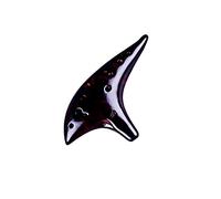 mdtep Instrumento musical de 12 agujeros Alto C Profesional de Quemadura Ahumada Regalos Flauta de cerámica Ocarina para principiantes, estilo submarino práctico ocarina (tamaño: 19 x 10)