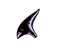 mdtep Instrumento musical de 12 agujeros Ritmo Alto C Ahumado Principiante Cerámica Ocarina Porcelana Práctica Ocarina (Color: 1)