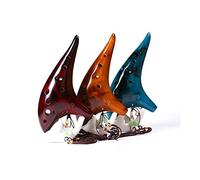 mdtep Ocarina Alto C Classic Flauta instrumento con bolsa protectora y cordón de regalo práctico ocarina (Color: Azul)