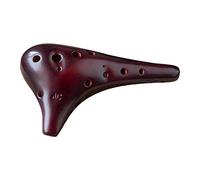 mdtep Ocarina de cerámica de 12 agujeros Alto C de Ocarina Flauta Instrumento Ocarina oscuro Ocarina práctica (Color: Color de la imagen)