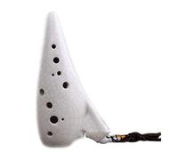 mdtep Ocarina Flauta de 12 agujeros Alto C Instrumento de Cerámica Blanco Práctico ocarina (Color: Blanco)