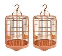 MDWZH Jaulas para Pajaros 2 Uds Jaula para Pájaros Conjuntos De Jaulas para Pájaros Vintage Jaula para Loros Redonda Clásica Jaula para Pájaros Colgante Aviario Redondo Clásico Jaula para Periquitos