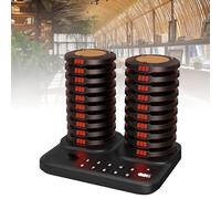 MDXHKK Restaurantes Vibrantes Parpadeantes De 1v20, Buscadores De Tiendas De Café, Campana De Servicio Inalámbrico, Timbre De Cola De Alimentos, Sistema De Llamadas para Restaurantes/panadería