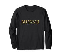 MDXVII Año 1517 (Amarillo Antiguo) Tesis de Lutero Manga Larga