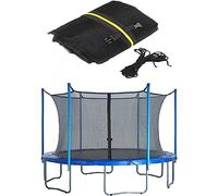 MDybf Red de seguridad para cama elástica con 3 patas y 6 postes de seguridad, equipo de fitness para trampolín redondo