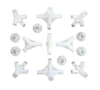 MDYNI 15 piezas de repuesto de plástico para carpa de 3 x 6 m para carpa de 3 x 6 m, conector central de 25/19 mm, herramienta de camping al aire libre