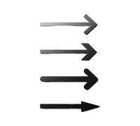 MDYTPT Letrero de inodoro mate flotante 3D con flecha de alivio para inodoro, elegante etiqueta de pared para puerta de baño, señalización de baño, número de casa para oficina, hogar, puerta pública