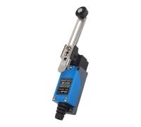 ME-8108 Interruptor de paso IP65 resistente al aceite 250 V/5 A 1NO1NC Interruptor con palanca de metal para automatización industrial taller y edificios altos, protección de seguridad, color azul y