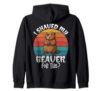 Me afeité a mi Castor para Este Divertido Juego de Palabras de Humor para Adultos Sudadera con Capucha