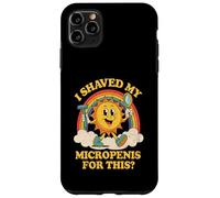 Me afeité mi micropene, Retro vergonzoso pequeño pene Sol Carcasa para iPhone 11 Pro MAX