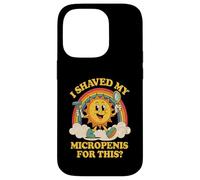 Me afeité mi micropene, Retro vergonzoso pequeño pene Sol Carcasa para iPhone 14 Pro