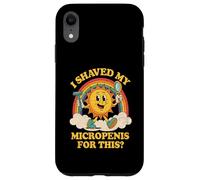 Me afeité mi micropene, Retro vergonzoso pequeño pene Sol Carcasa para iPhone XR