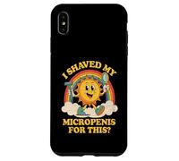 Me afeité mi micropene, Retro vergonzoso pequeño pene Sol Carcasa para iPhone XS MAX
