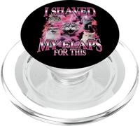 Me afeité mis Solapas para Este Divertido Gato de Viaje de Bootleg Girls PopSockets PopGrip para MagSafe