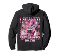 Me afeité mis Solapas para Este Divertido Gato de Viaje de Bootleg Girls Sudadera con Capucha