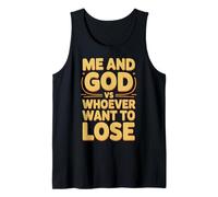 Me and God VS Whoever Want To Lose Fe Religión - Camiseta sin Mangas