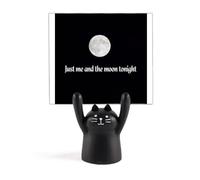 Me and Moon Photo Art Deco - Soporte para notas, diseño de gato negro