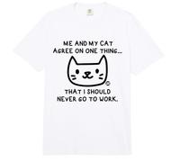 Me and My Cat Agree I Should Never Work Comfort Colors Adult Heavyweight T-Shirt