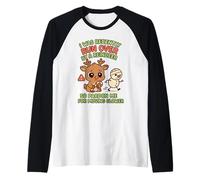 Me atropelló una Navidad con Renos, así Que discúlpeme, Divertida Navidad Camiseta Manga Raglan