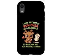Me atropelló una Navidad con Renos, así Que discúlpeme, Divertida Navidad Carcasa para iPhone XR