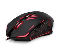 Me Auriculares Gaming con Micrófono Ajustable RGB (Rojo, ratón) | Altavoces de 50 mm, USB + Jack 3.5 mm, PC y Consolas, Cable Trenzado, Almohadillas Cómodas