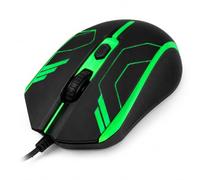 Me Auriculares Gaming con Micrófono Ajustable RGB (Verde, ratón) | Altavoces de 50 mm, USB + Jack 3.5 mm, PC y Consolas, Cable Trenzado, Almohadillas Cómodas